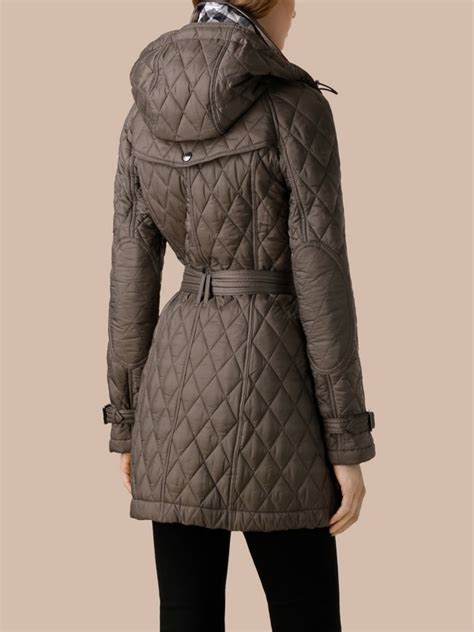 burberry jacket gray|burberry diamond quilted jacket women's.